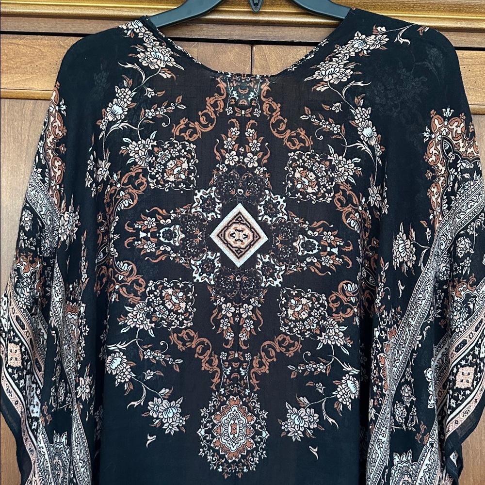 Lucky Brand Printed Easy Kimono - One Size - Picture 4 of 5